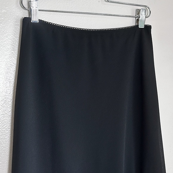 Ronni Nicole Black Midi Skirt M Flouncy Hanky Hem Witchy Whimsigoth Y2K Vintage - Picture 7 of 14